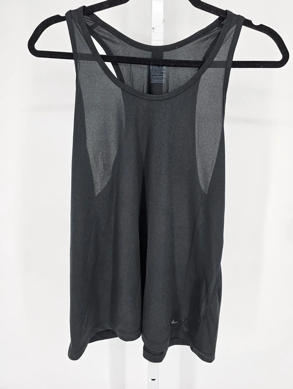 Nike Black Women's Mesh-Back Tank Top